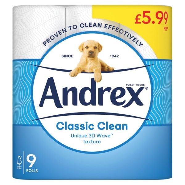 Andrex Classic Clean 9pack